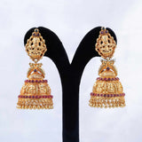 Gold Polish nagas lakshmi jhumkka