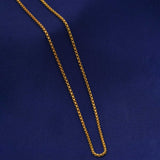 Singapore Chain 92.5 Sterling Silver With Gold Polish