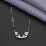 92.5 Sterling Silver 3 in 1 Magnetic Blue Pendant Chain