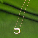 Fascination Prawn Pendent Chain with 92.5 Sterling Silver Rose Gold Polish