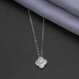 92.5 Sterling Silver Floral Pendant Chain