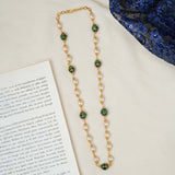 Pearl gold balls necklace