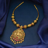 Divine Goddess Lakshmi Short Necklace