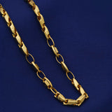 Choco Chain 92.5 Sterling Silver With Gold Polish