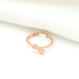 925 Rosegold  Ribbon Gift Ring