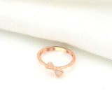 925 Rosegold Bow Tie Ring