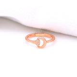 925 Rosegold circle stackable ring