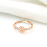 925 Rosegold Morgan Circular Ring