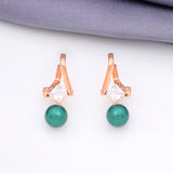 925 Rosegold Pearl Hanging Earring