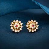 Amazing Look  925 Silver Gold Plated Stud