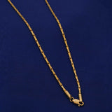 Fancy Chain 92.5 Sterling Silver With Gold Polish