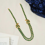Emerald maanga necklace