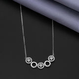 Circle Cluster 92.5 Sterling Silver Chain